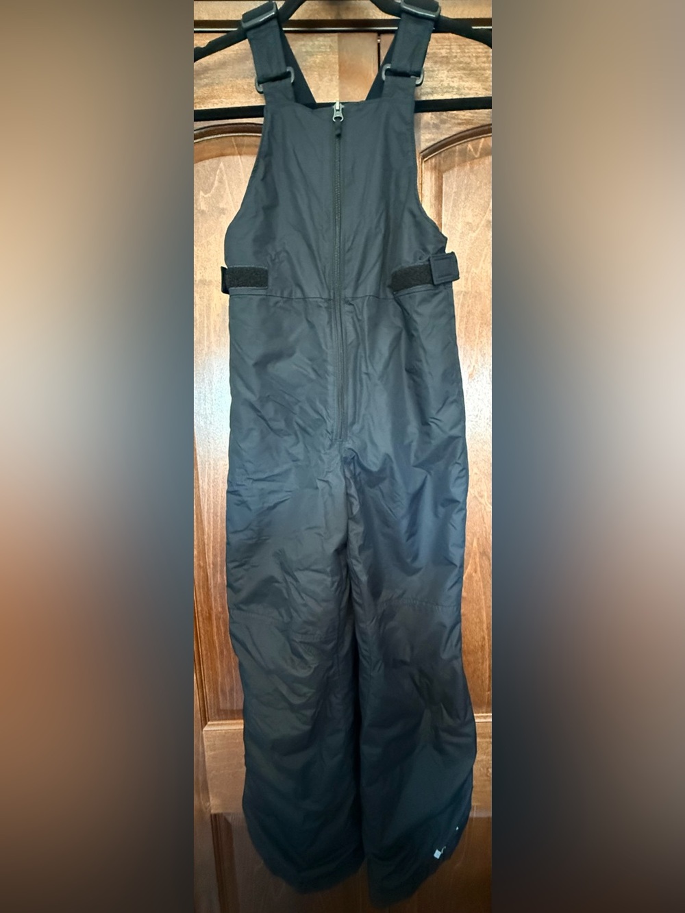 Columbia Boys Black Snow Bib Overalls Size M 10/12